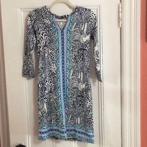 Lilly Pulitzer Dress. Very good condition. Blue White Size XS
